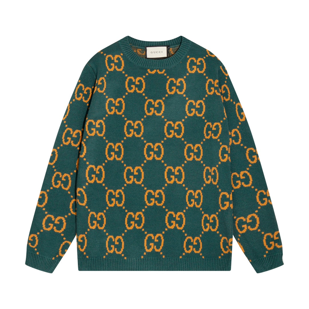 0909 New alphabet jacquard crew-neck sweater 0909 New alphabet jacquard crew-neck sweater