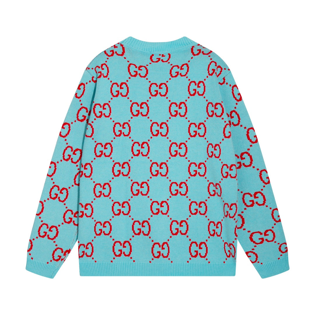 0909 New alphabet jacquard crew-neck sweater 0909 New alphabet jacquard crew-neck sweater