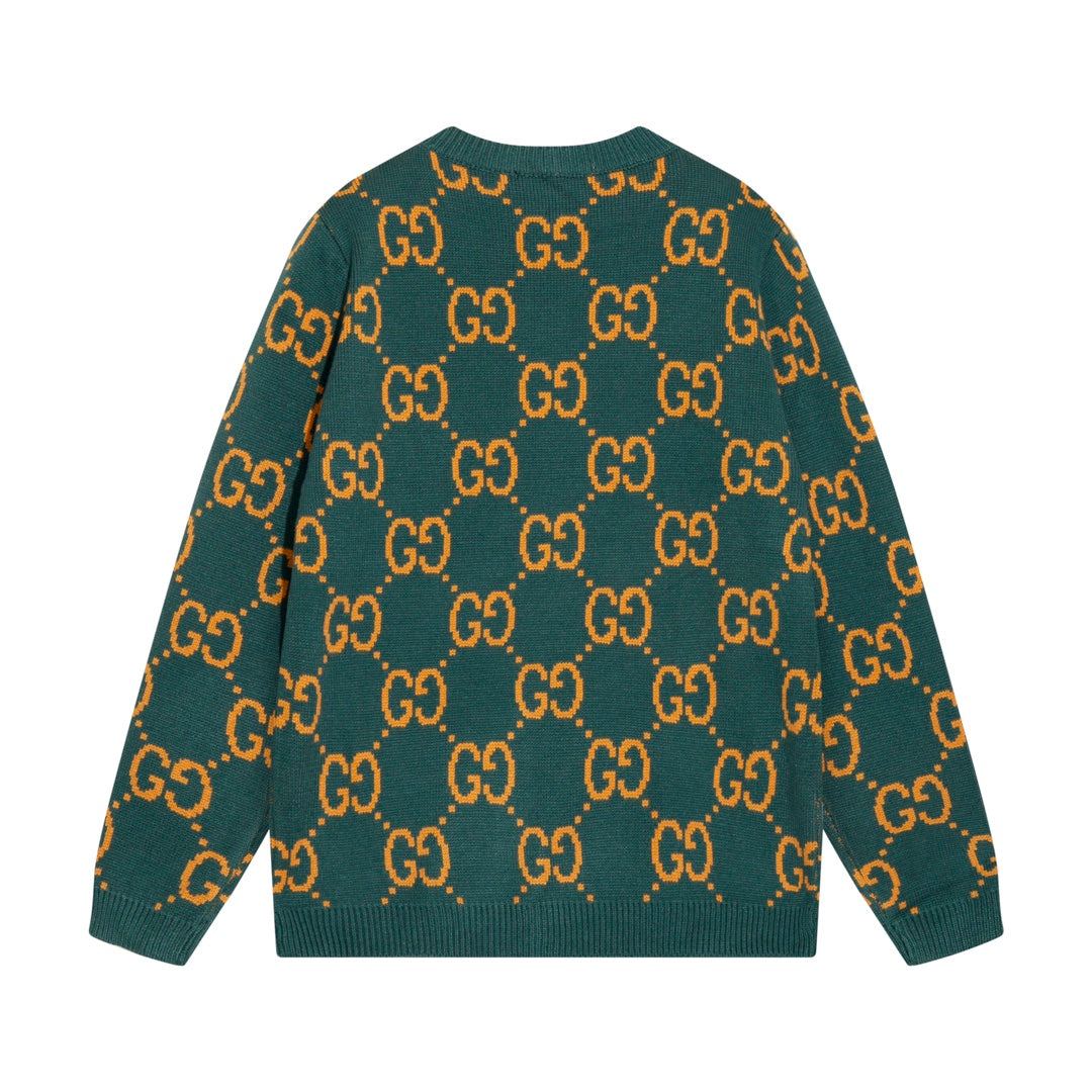 0909 New alphabet jacquard crew-neck sweater 0909 New alphabet jacquard crew-neck sweater