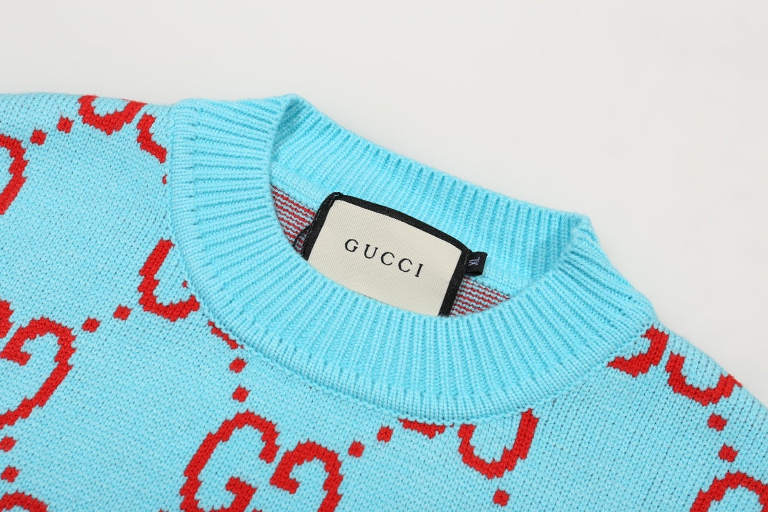 0909 New alphabet jacquard crew-neck sweater 0909 New alphabet jacquard crew-neck sweater