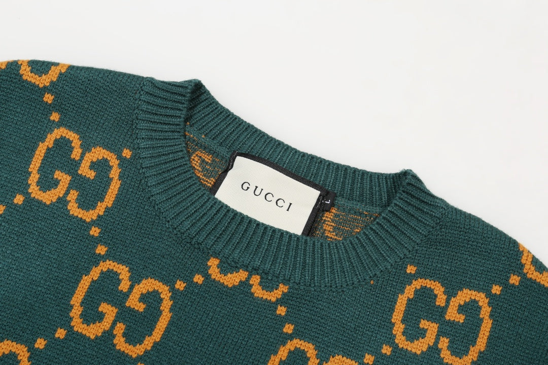 0909 New alphabet jacquard crew-neck sweater 0909 New alphabet jacquard crew-neck sweater