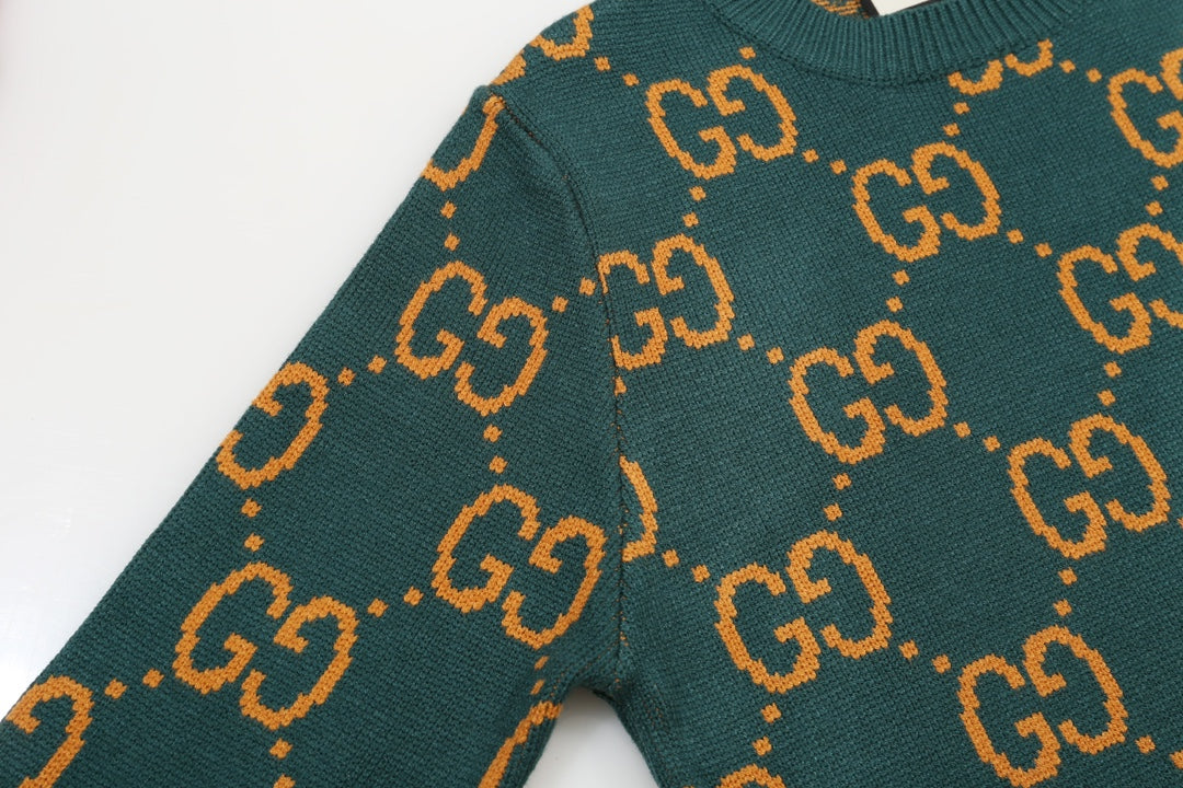 0909 New alphabet jacquard crew-neck sweater 0909 New alphabet jacquard crew-neck sweater