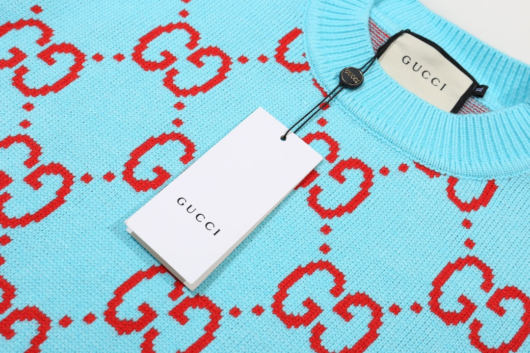 0909 New alphabet jacquard crew-neck sweater 0909 New alphabet jacquard crew-neck sweater