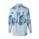 0717 New blue sky striped shirt jacket 0717 New blue sky striped shirt jacket