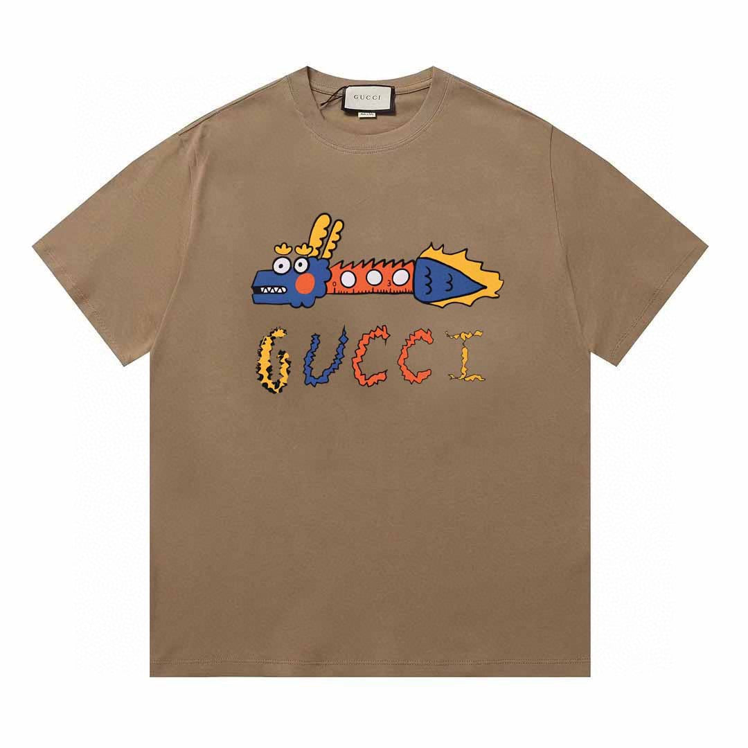 Cartoon Dragon Printed T-shirt Cartoon Dragon Printed T-shirt
