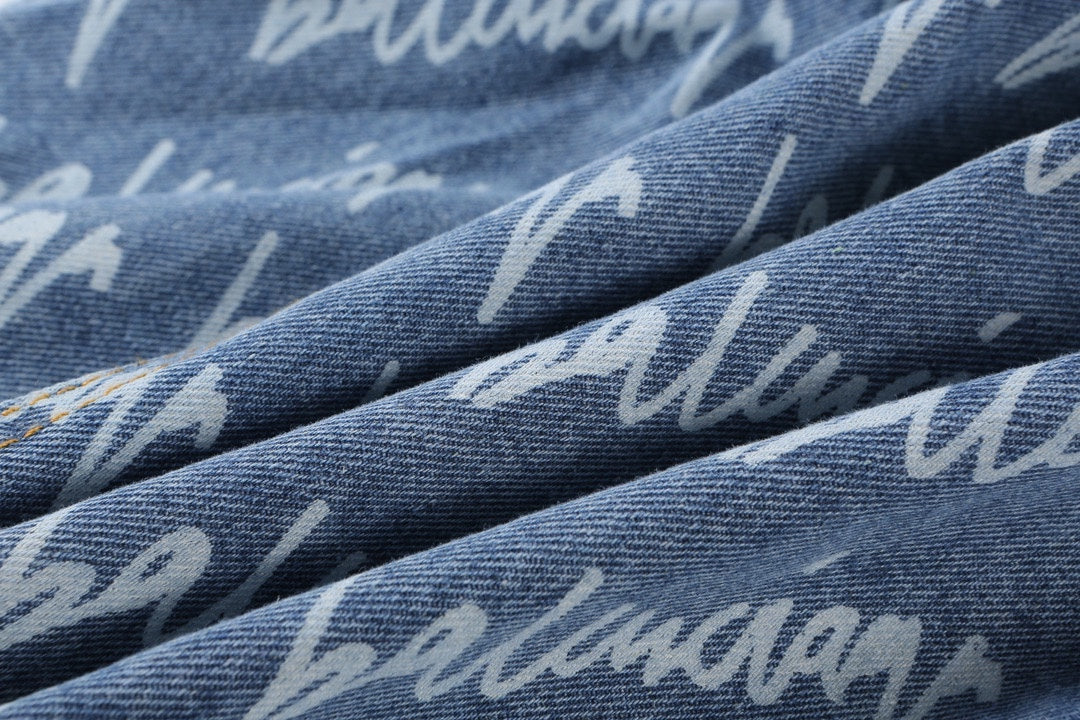 0717 New blue denim print jacket 0717 New blue denim print jacket
