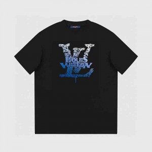 Blue Weird Print T-shirt