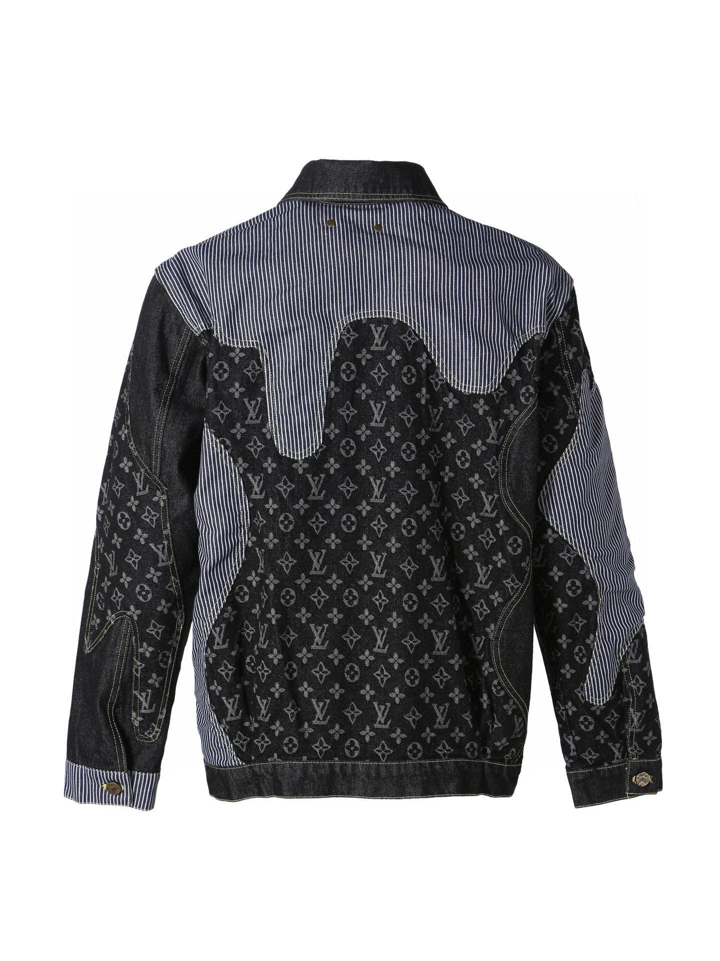 0717 Classic denim patchwork jacket 0717 Classic denim patchwork jacket