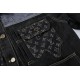 0717 Classic denim patchwork jacket 0717 Classic denim patchwork jacket