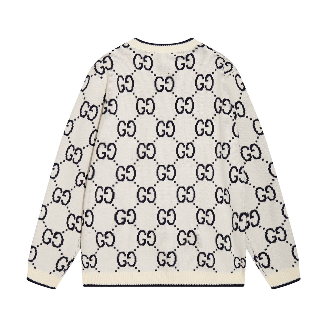 0909 New alphabet jacquard crew-neck sweater 0909 New alphabet jacquard crew-neck sweater