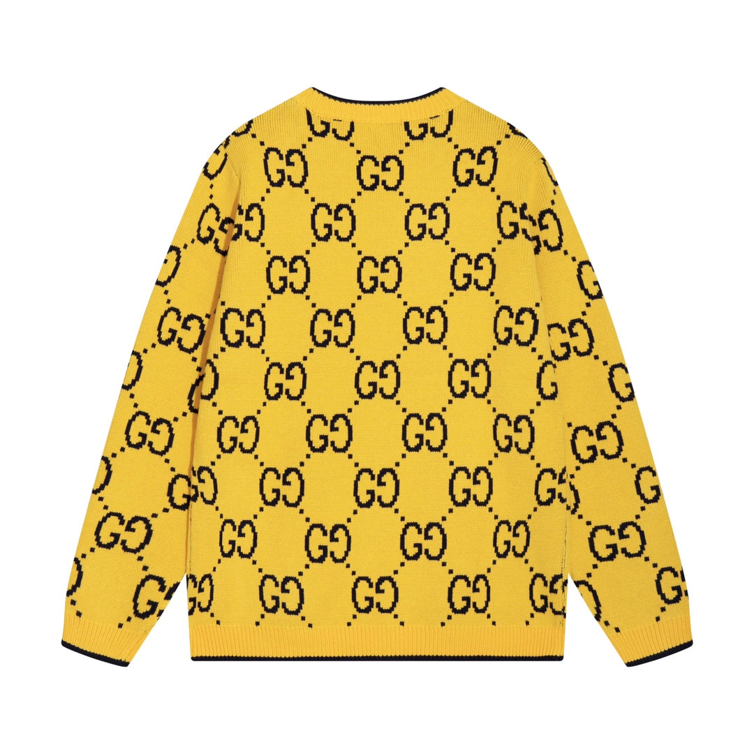 0909 New alphabet jacquard crew-neck sweater 0909 New alphabet jacquard crew-neck sweater