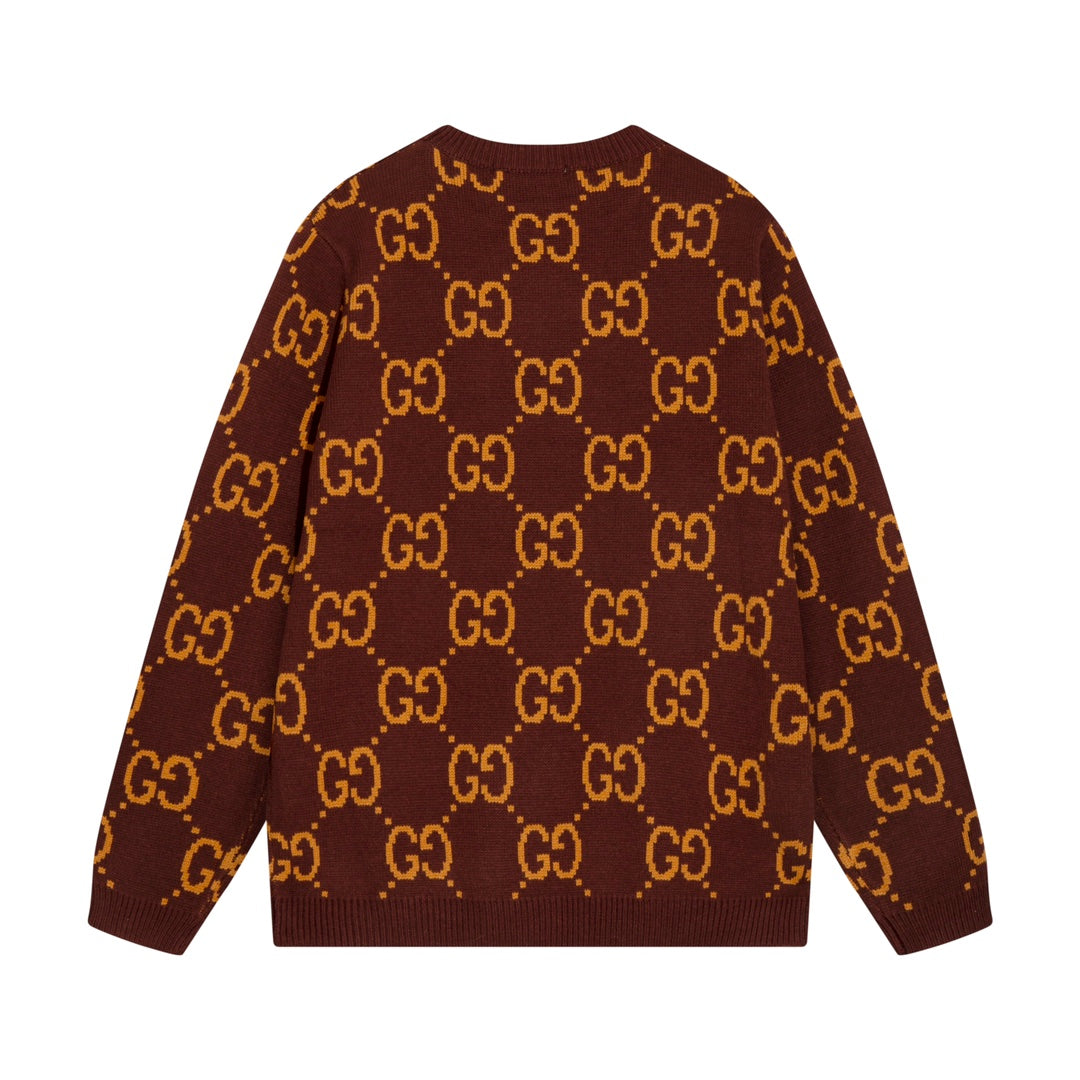 0909 New alphabet jacquard crew-neck sweater 0909 New alphabet jacquard crew-neck sweater