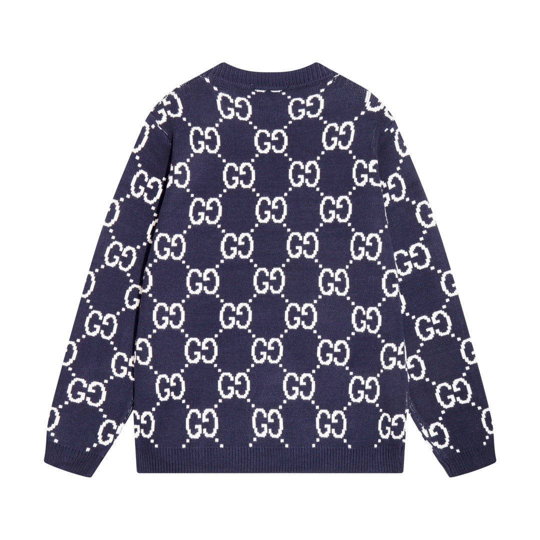0909 New alphabet jacquard crew-neck sweater 0909 New alphabet jacquard crew-neck sweater