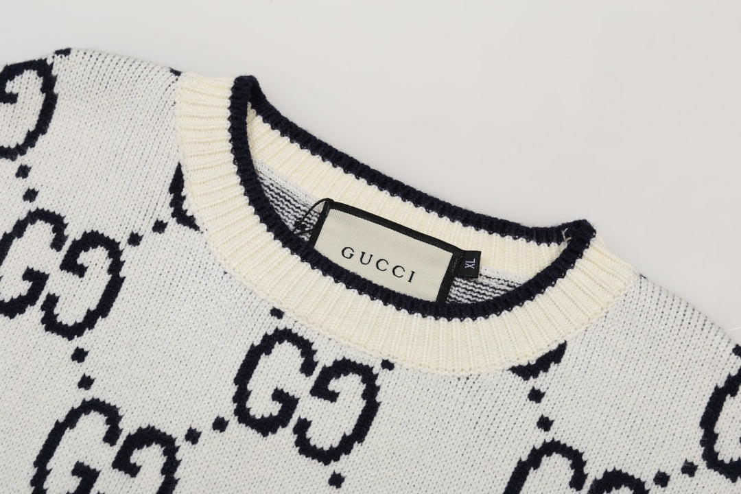 0909 New alphabet jacquard crew-neck sweater 0909 New alphabet jacquard crew-neck sweater