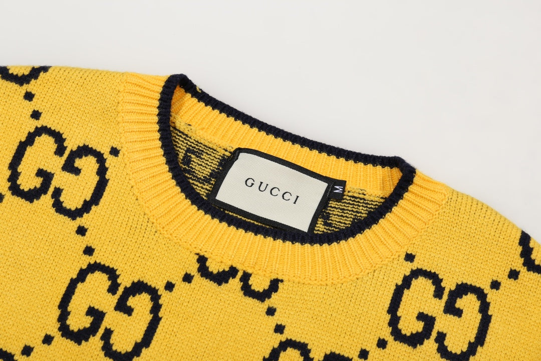 0909 New alphabet jacquard crew-neck sweater 0909 New alphabet jacquard crew-neck sweater