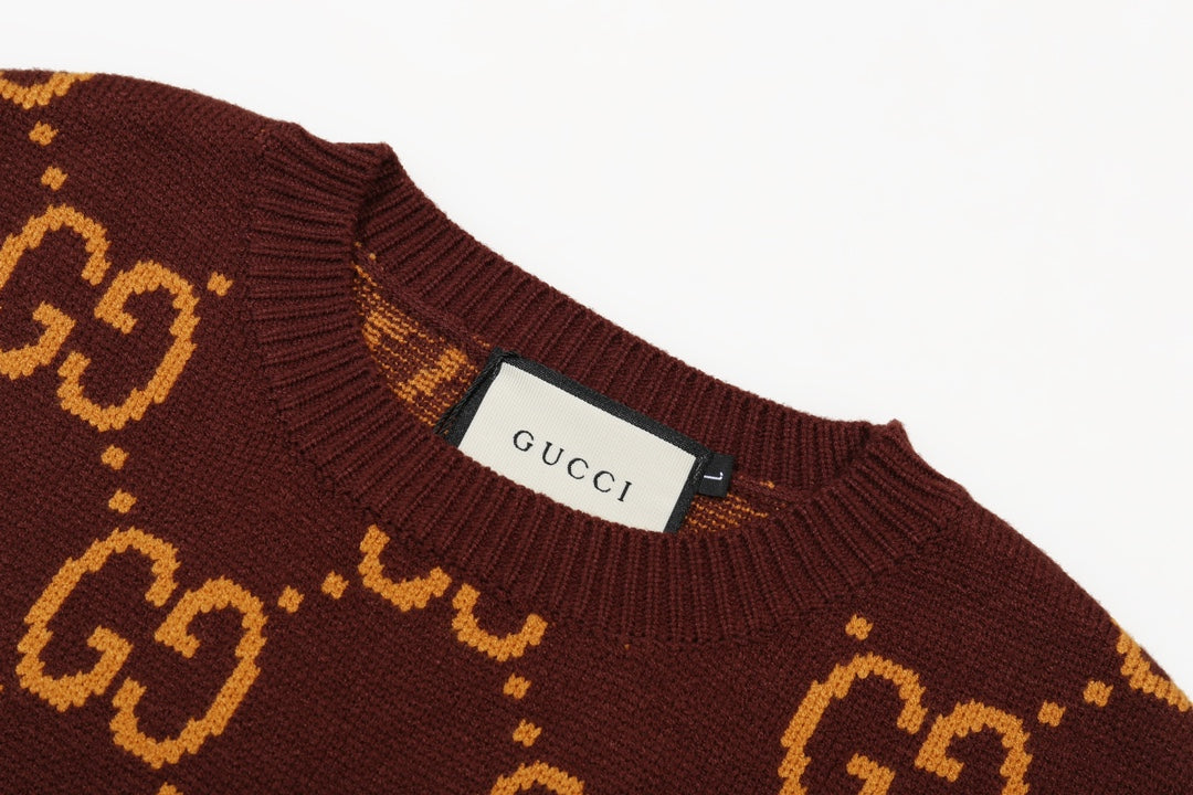0909 New alphabet jacquard crew-neck sweater 0909 New alphabet jacquard crew-neck sweater