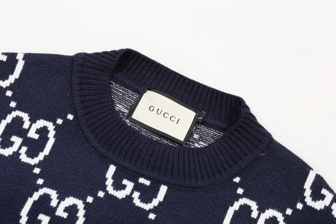 0909 New alphabet jacquard crew-neck sweater 0909 New alphabet jacquard crew-neck sweater