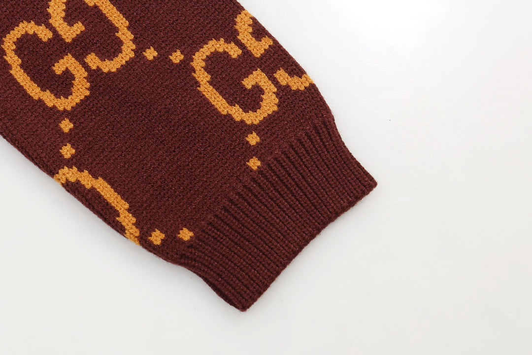 0909 New alphabet jacquard crew-neck sweater 0909 New alphabet jacquard crew-neck sweater