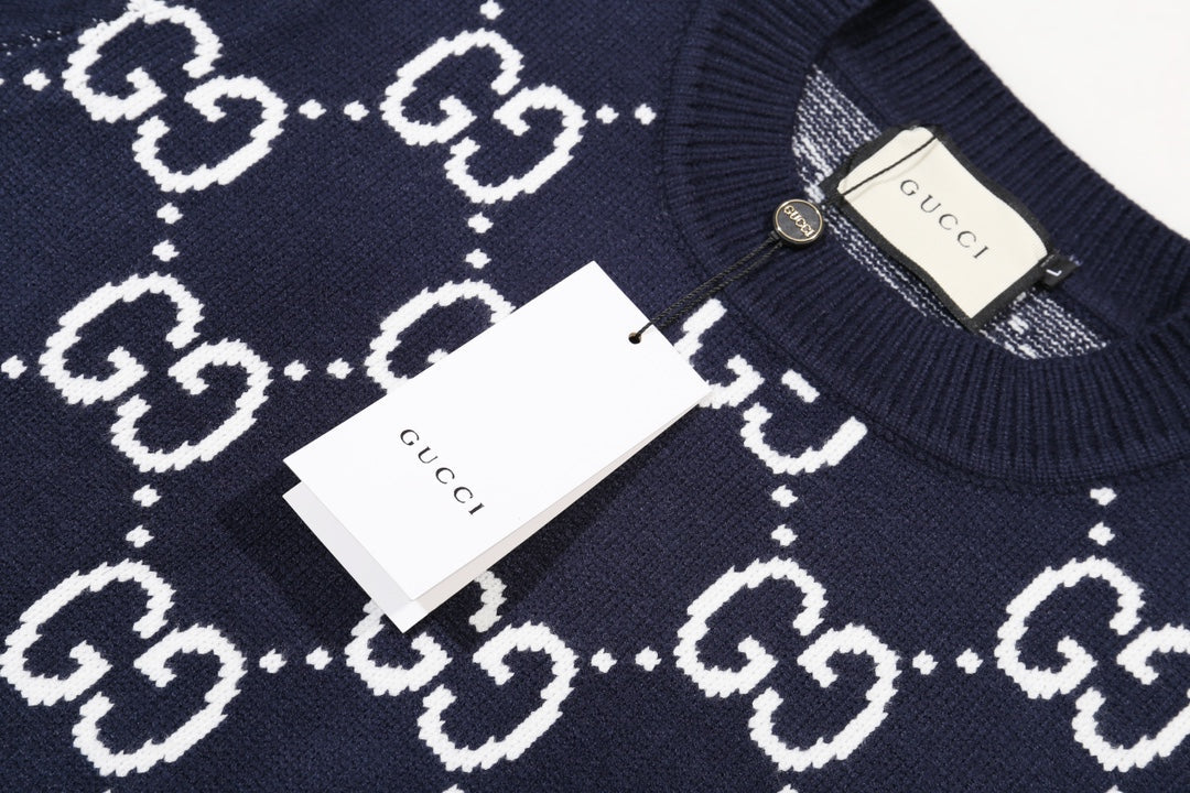 0909 New alphabet jacquard crew-neck sweater 0909 New alphabet jacquard crew-neck sweater