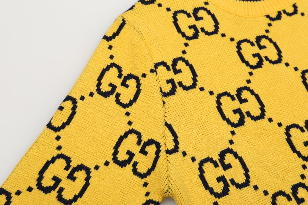 0909 New alphabet jacquard crew-neck sweater 0909 New alphabet jacquard crew-neck sweater