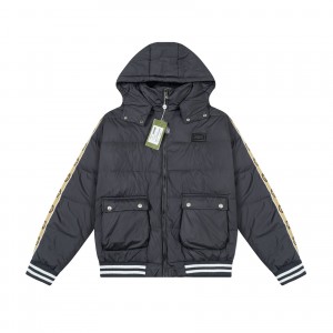 0909 New hat detachable down coat