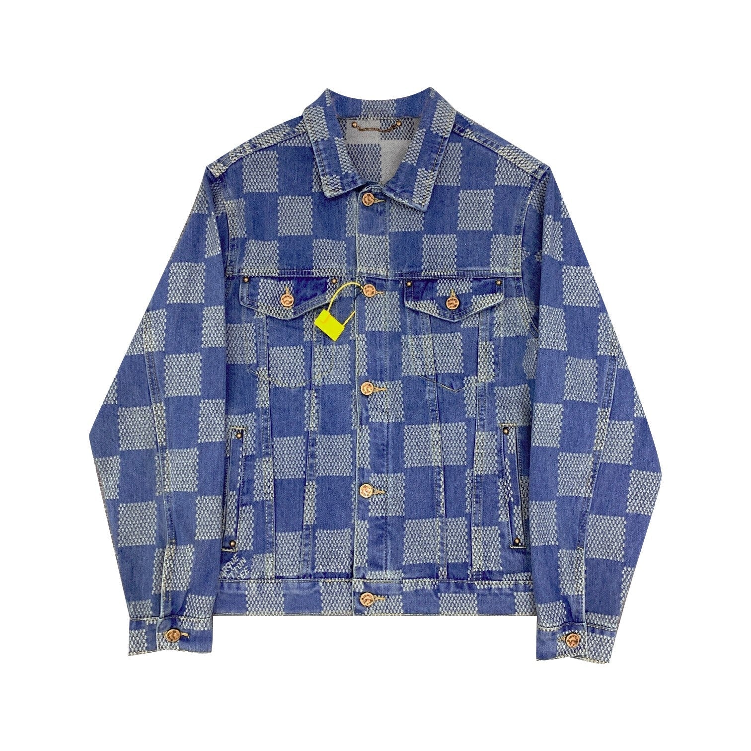 0717 Classic plaid style denim suit 0717 Classic plaid style denim suit