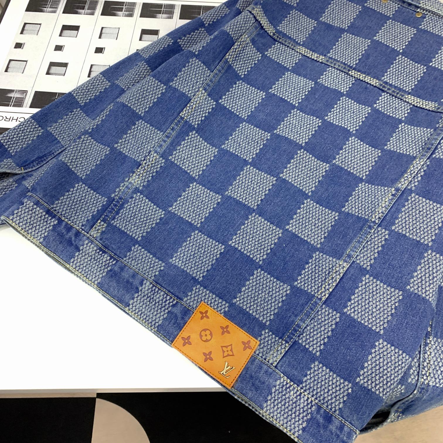 0717 Classic plaid style denim suit 0717 Classic plaid style denim suit