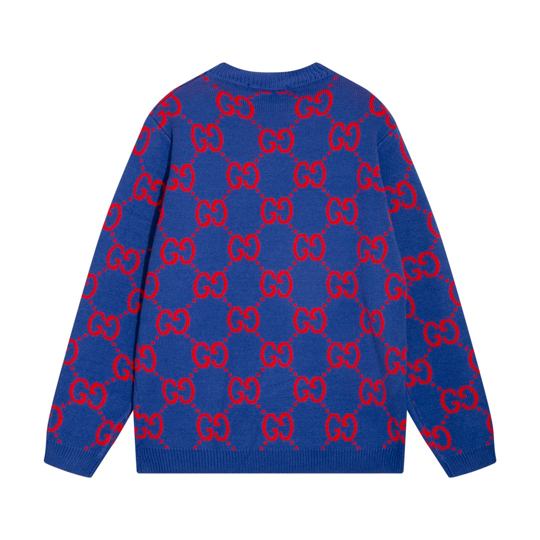 0909 New alphabet jacquard crew-neck sweater 0909 New alphabet jacquard crew-neck sweater
