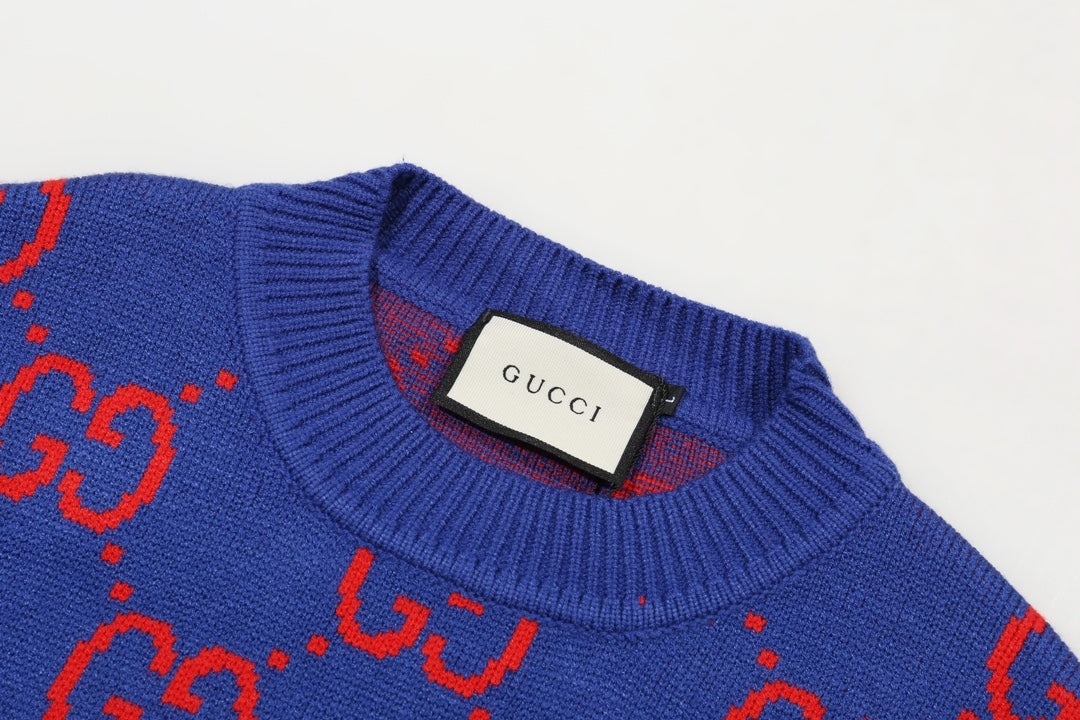 0909 New alphabet jacquard crew-neck sweater 0909 New alphabet jacquard crew-neck sweater