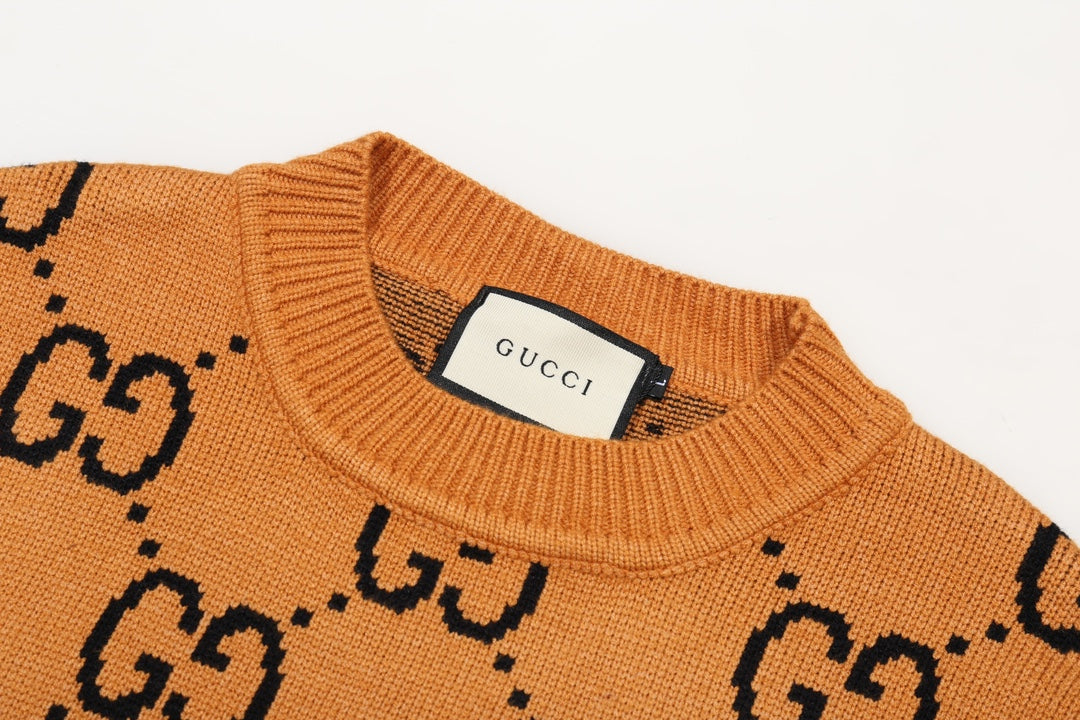 0909 New alphabet jacquard crew-neck sweater 0909 New alphabet jacquard crew-neck sweater