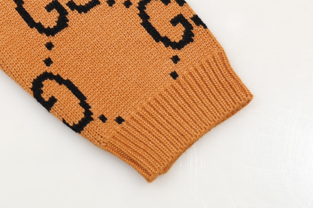 0909 New alphabet jacquard crew-neck sweater 0909 New alphabet jacquard crew-neck sweater