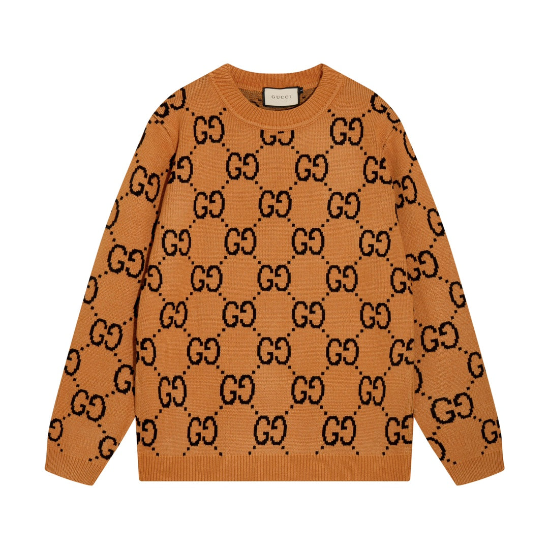 0909 New alphabet jacquard crew-neck sweater 0909 New alphabet jacquard crew-neck sweater