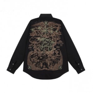 0717 The latest back intricate embroidery craft shirt jacket
