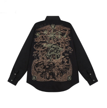 0717 The latest back intricate embroidery craft shirt jacket 0717 The latest back intricate embroidery craft shirt jacket