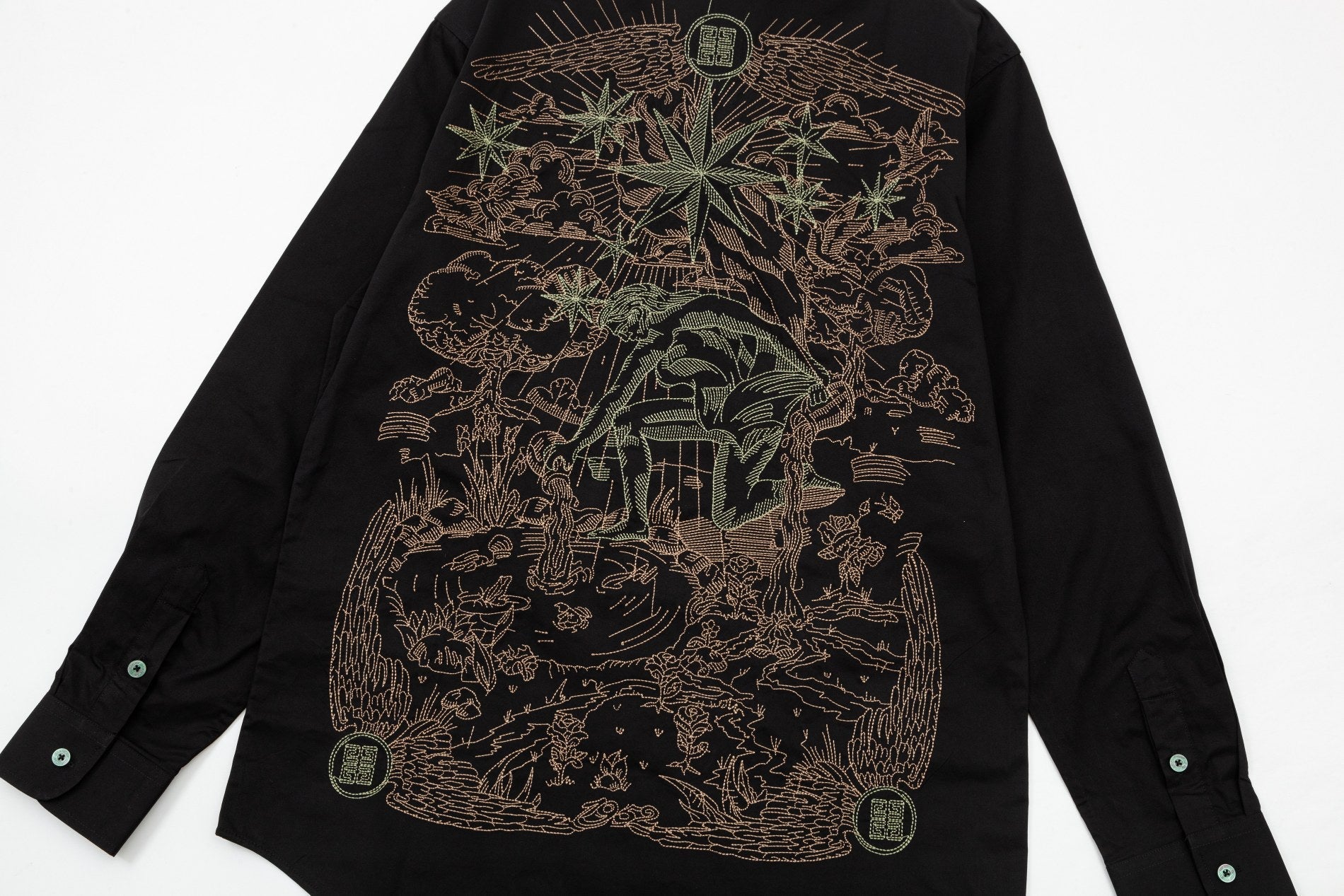 0717 The latest back intricate embroidery craft shirt jacket 0717 The latest back intricate embroidery craft shirt jacket