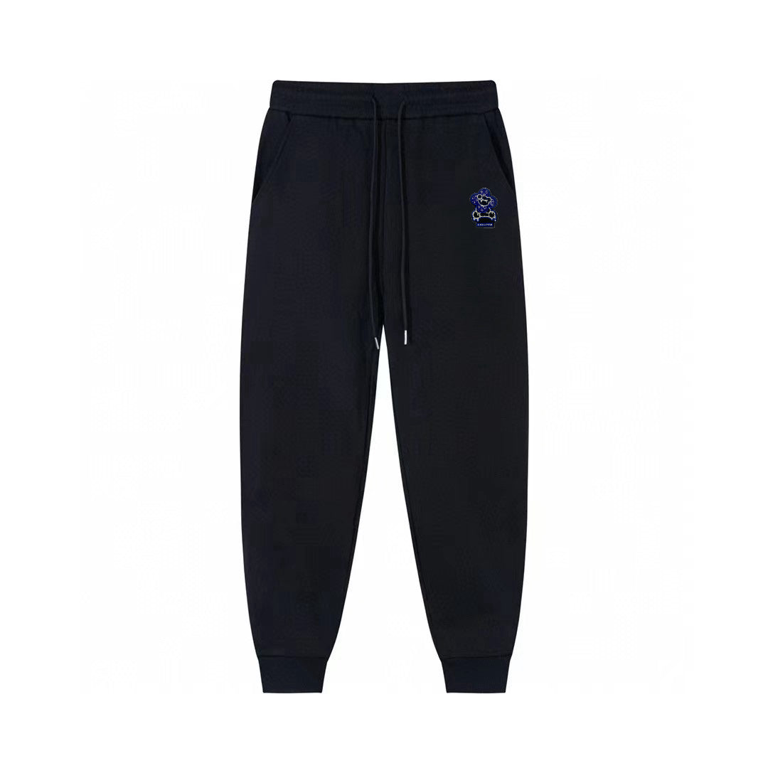 Blue Bear Print Casual Pants Blue Bear Print Casual Pants