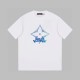 Four-pointed star print T-shirt Four-pointed star print T-shirt