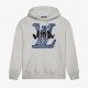Blue Classic Print Hoodie Blue Classic Print Hoodie