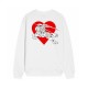 Heart Print Sweatshirt Heart Print Sweatshirt