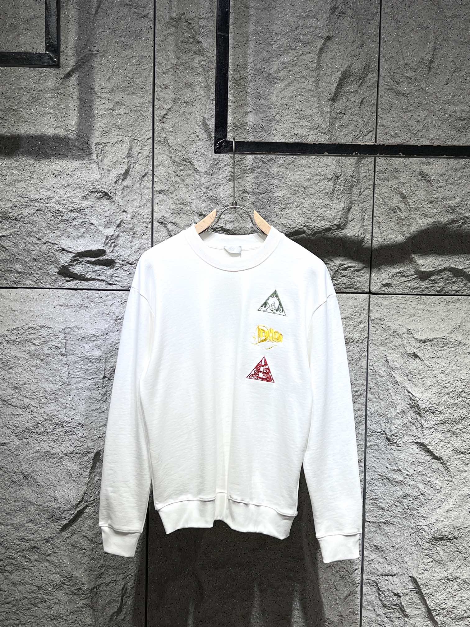 Triangle Embroidered Sweatshirt Triangle Embroidered Sweatshirt