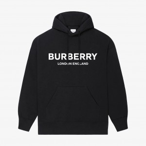 London Cotton Print Hoodie