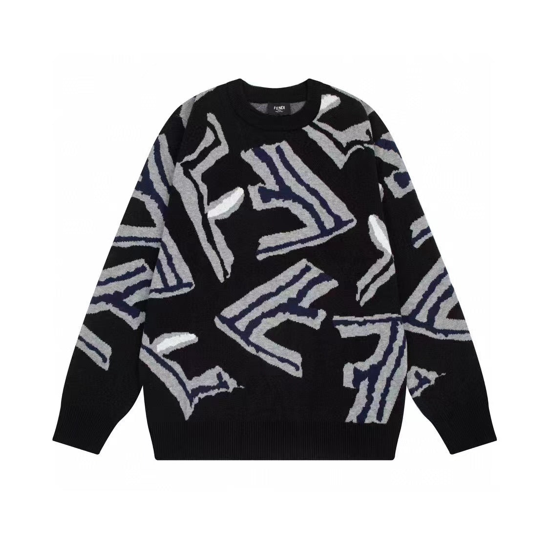 F Letter Knitted Sweater F Letter Knitted Sweater
