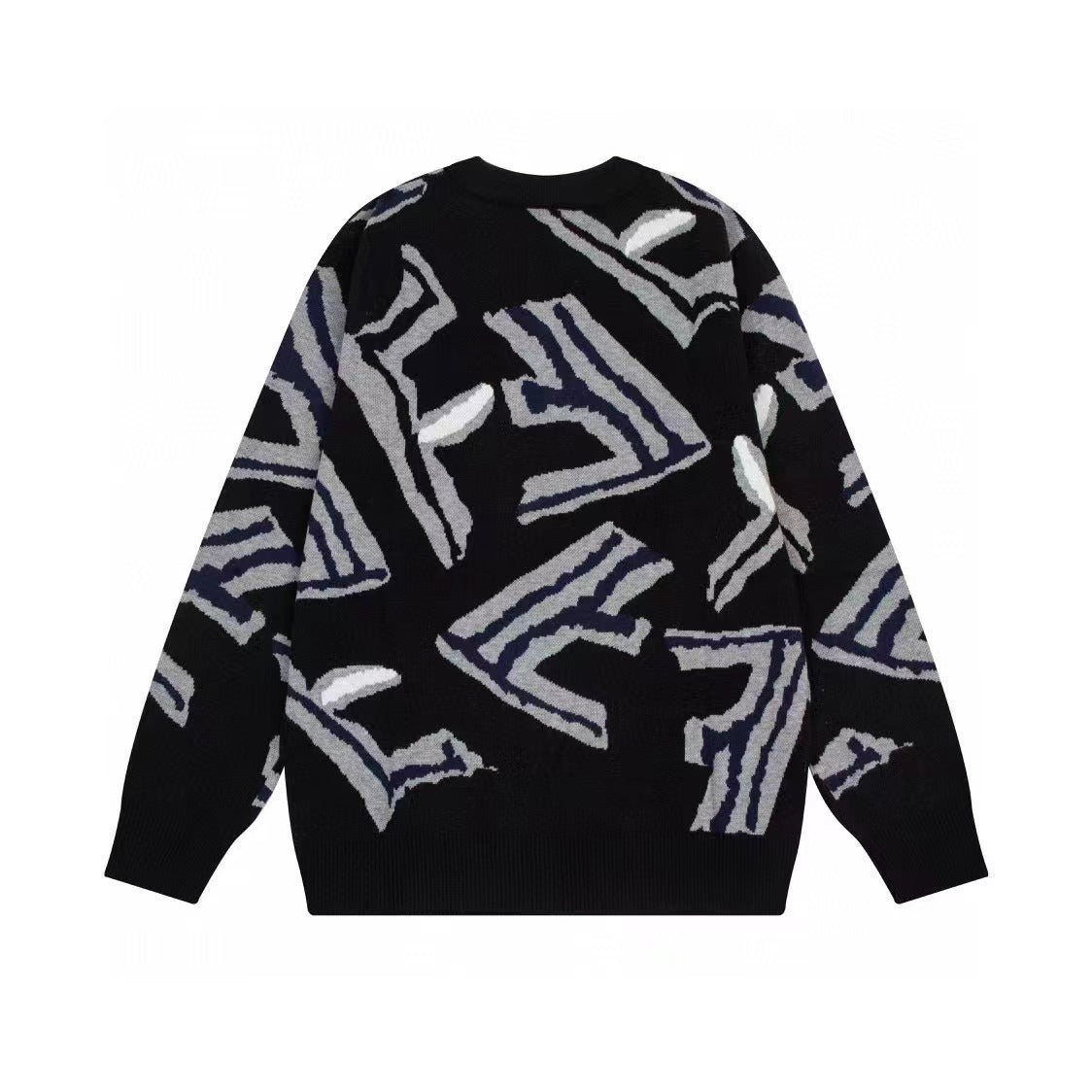 F Letter Knitted Sweater F Letter Knitted Sweater
