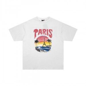Stretch Cotton T-shirt With Graphic Print(summer preferred)
