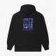 Blue Square Print Hoodie Blue Square Print Hoodie