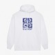 Blue Square Print Hoodie Blue Square Print Hoodie