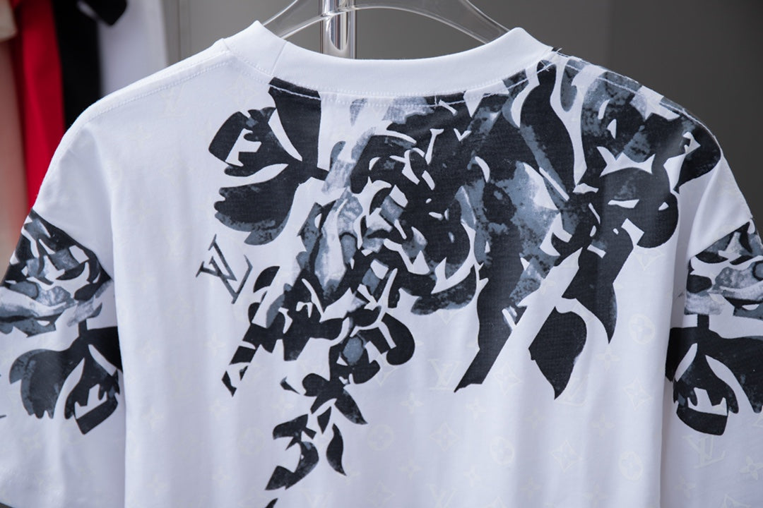 Flower Pattern Printed T-Shirt Flower Pattern Printed T-Shirt