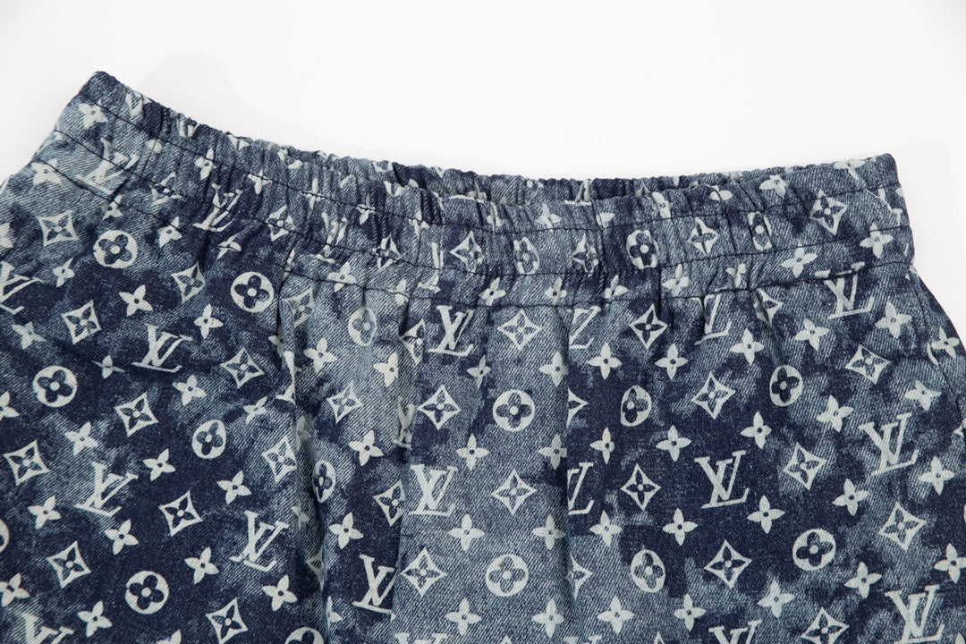 Heavy craft wash denim shorts Heavy craft wash denim shorts