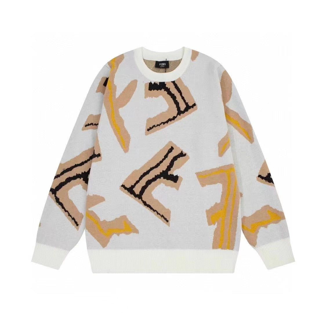 F Letter Knitted Sweater F Letter Knitted Sweater