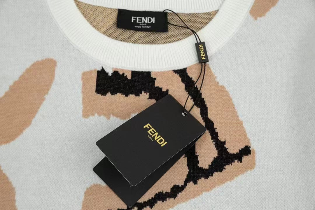 F Letter Knitted Sweater F Letter Knitted Sweater